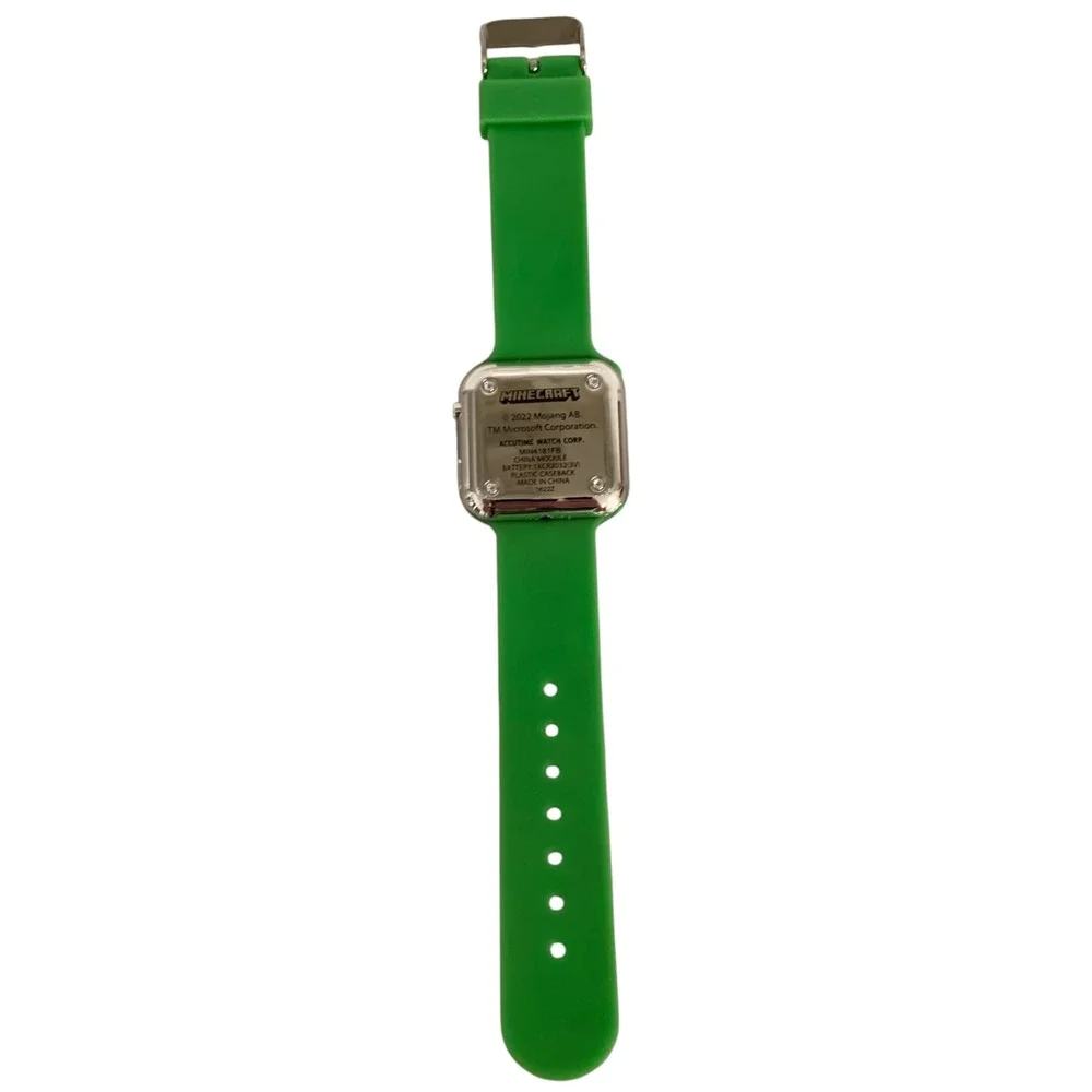 Minecraft Kids Digital Watch Creeper Green LED‎ Accutime Watch
